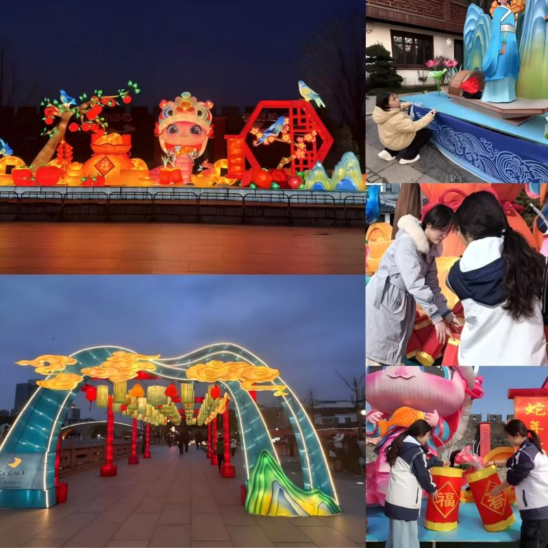 潘芳晴老师带领学生联合汪丽秋老师共同布置古胥门元宵灯会(1).jpg